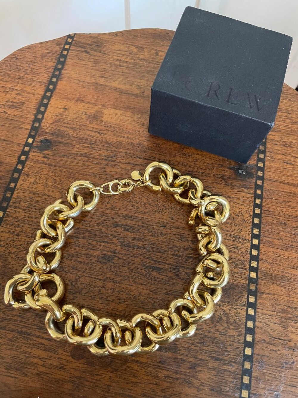 J. Crew Oversized Faux Gold Chain Necklace – Chunky Statement